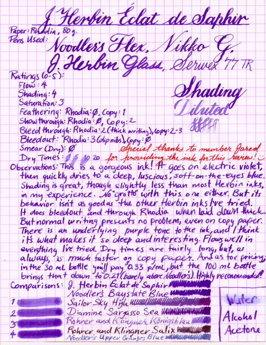 J. Herbin Éclat de Saphir (Medium)